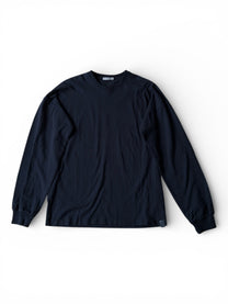 "BOTTEGA VENETA" INTRECCIATO LEATHER PATCH CREW NECK LONG T-SHIRT