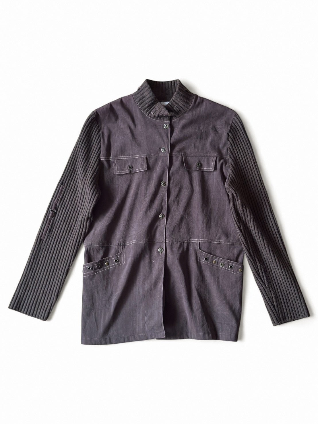 "Knit Docking Military Shirt"