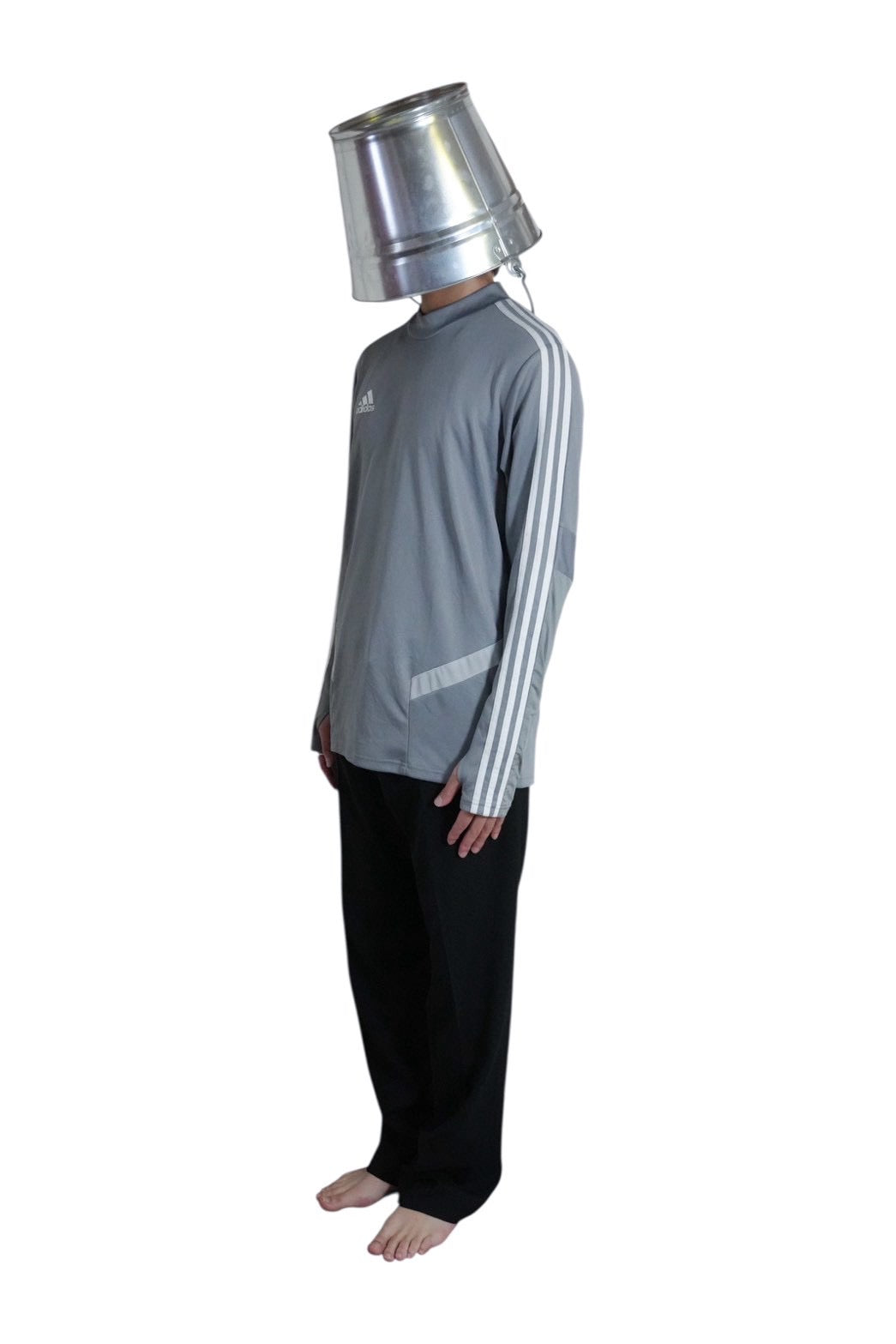"ADIDAS" GREY LONG SLEEVE T-SHIRT