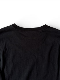 "BOTTEGA VENETA" INTRECCIATO LEATHER PATCH CREW NECK LONG T-SHIRT