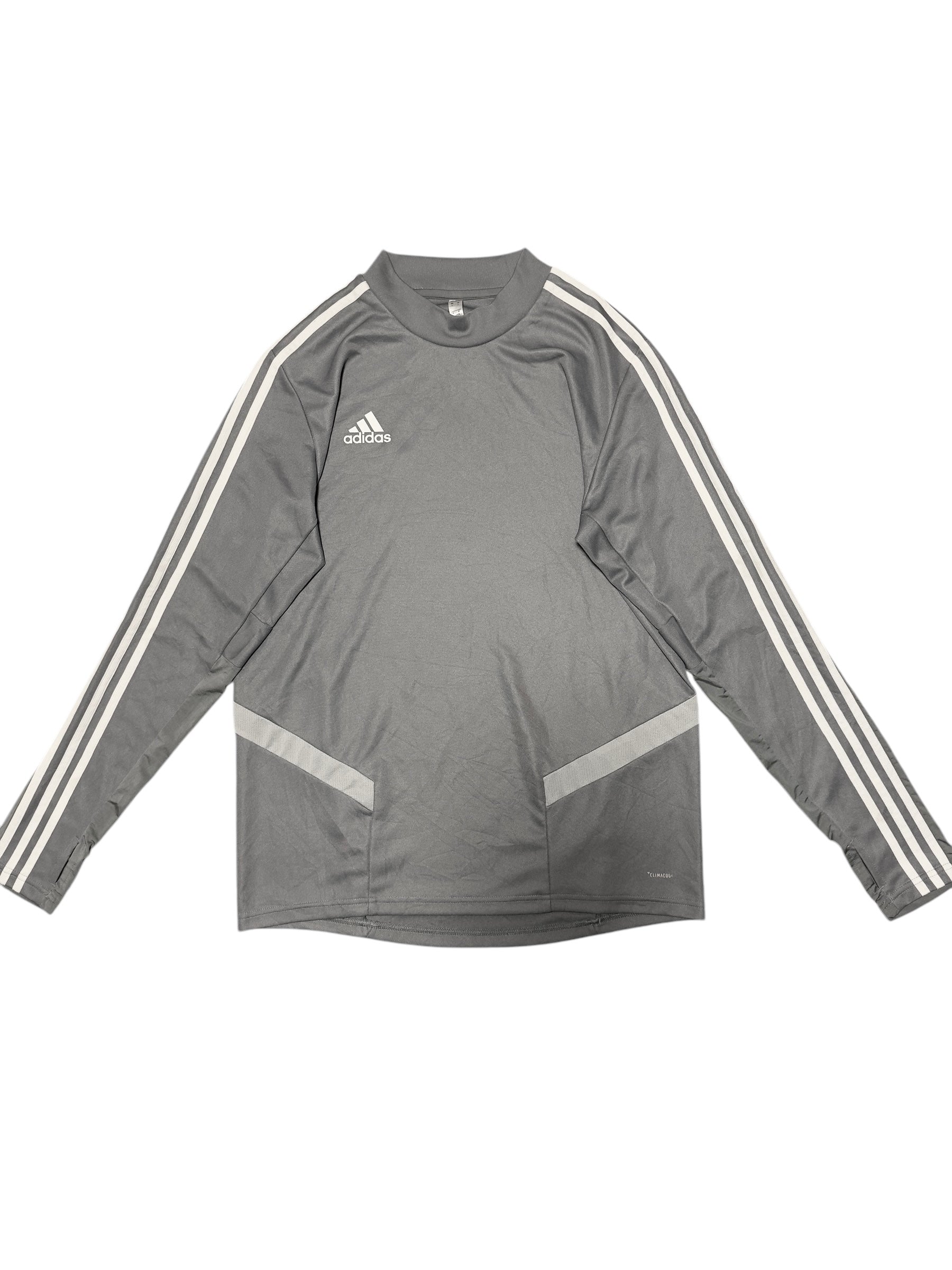 "ADIDAS" GREY LONG SLEEVE T-SHIRT