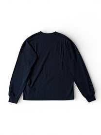 "BOTTEGA VENETA" INTRECCIATO LEATHER PATCH CREW NECK LONG T-SHIRT
