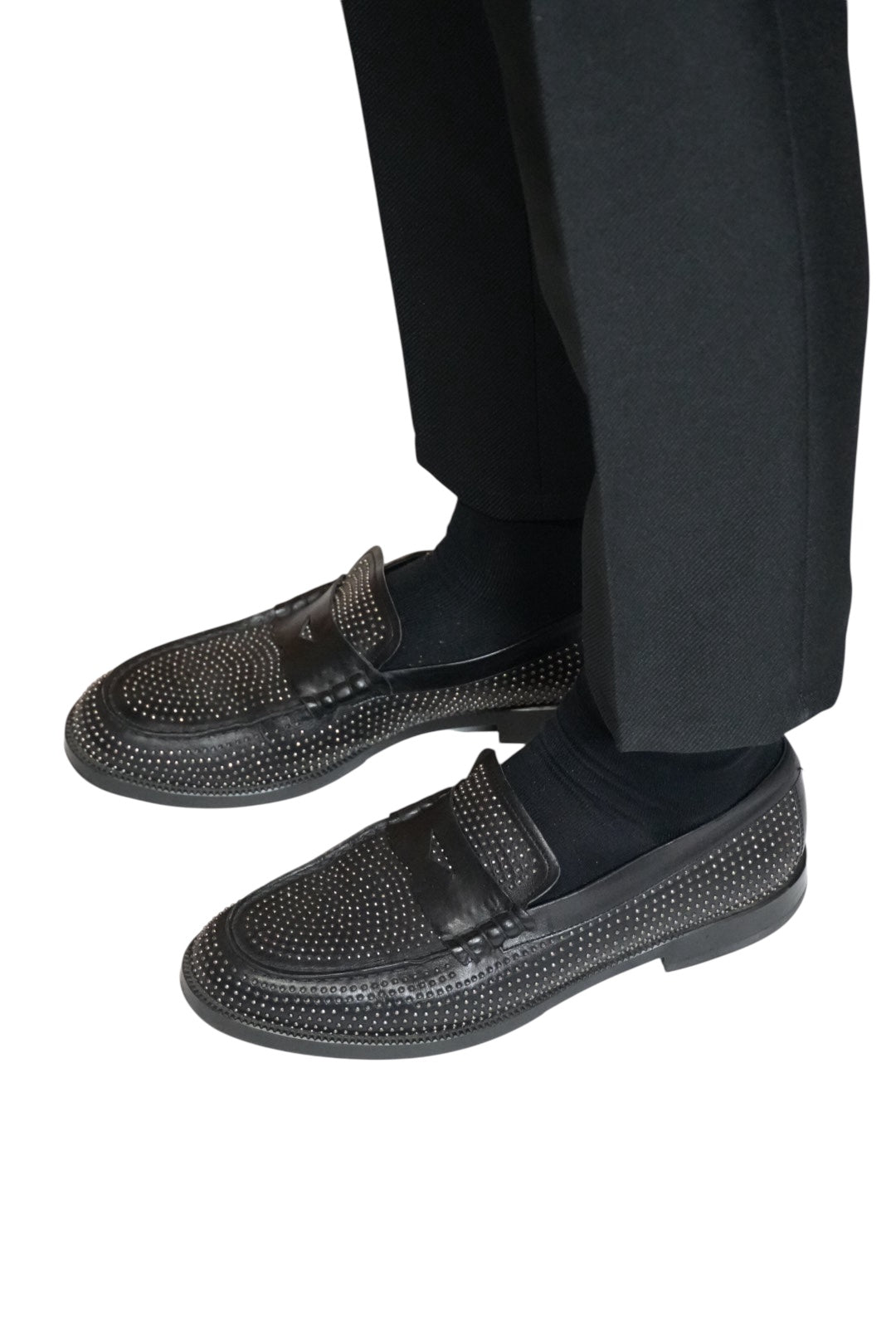 LATE 00s "EMPORIO ARMANI" STUDDED LOAFERS