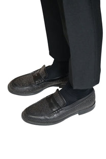 LATE 00s "EMPORIO ARMANI" STUDDED LOAFERS