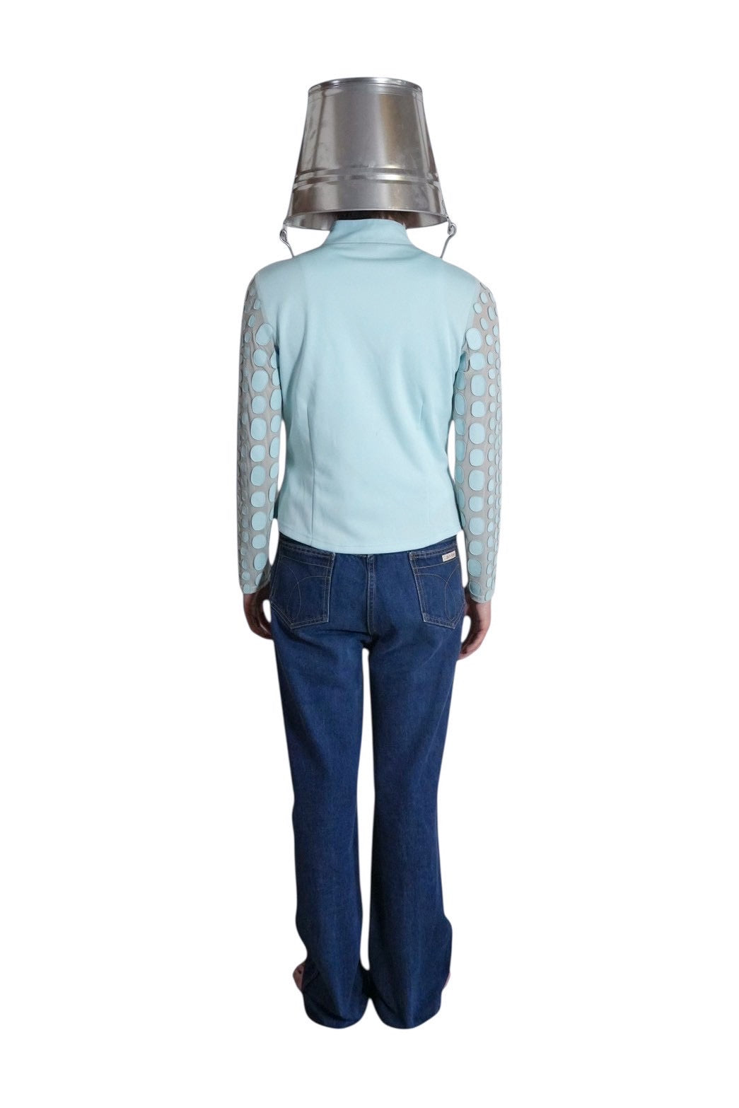 LEATHER MESH DOCKING JACKET