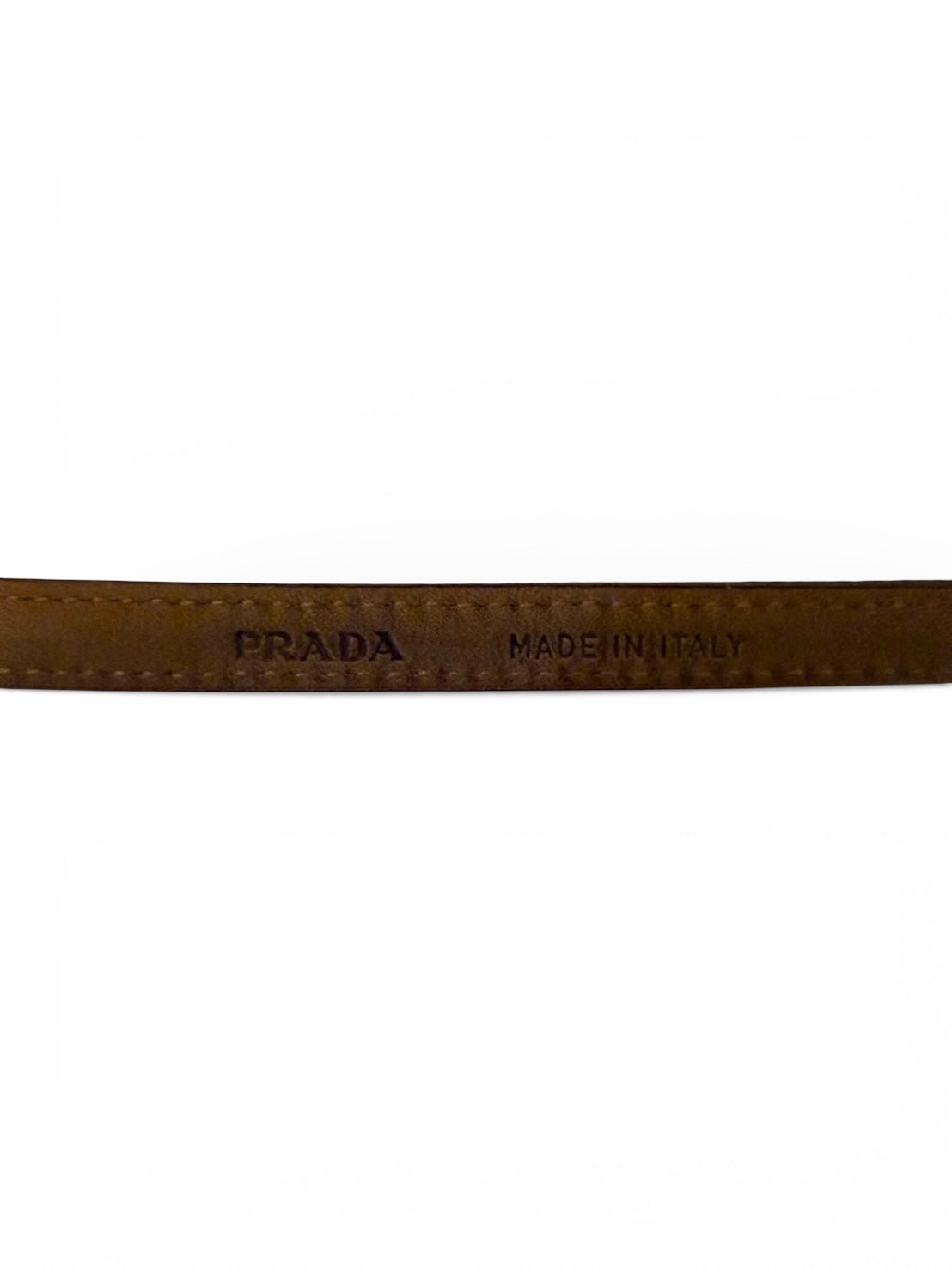 "PRADA" LEATHER BELT
