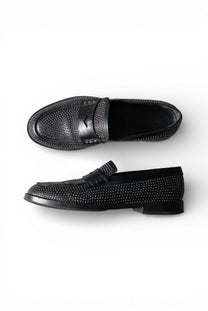 LATE 00s "EMPORIO ARMANI" STUDDED LOAFERS