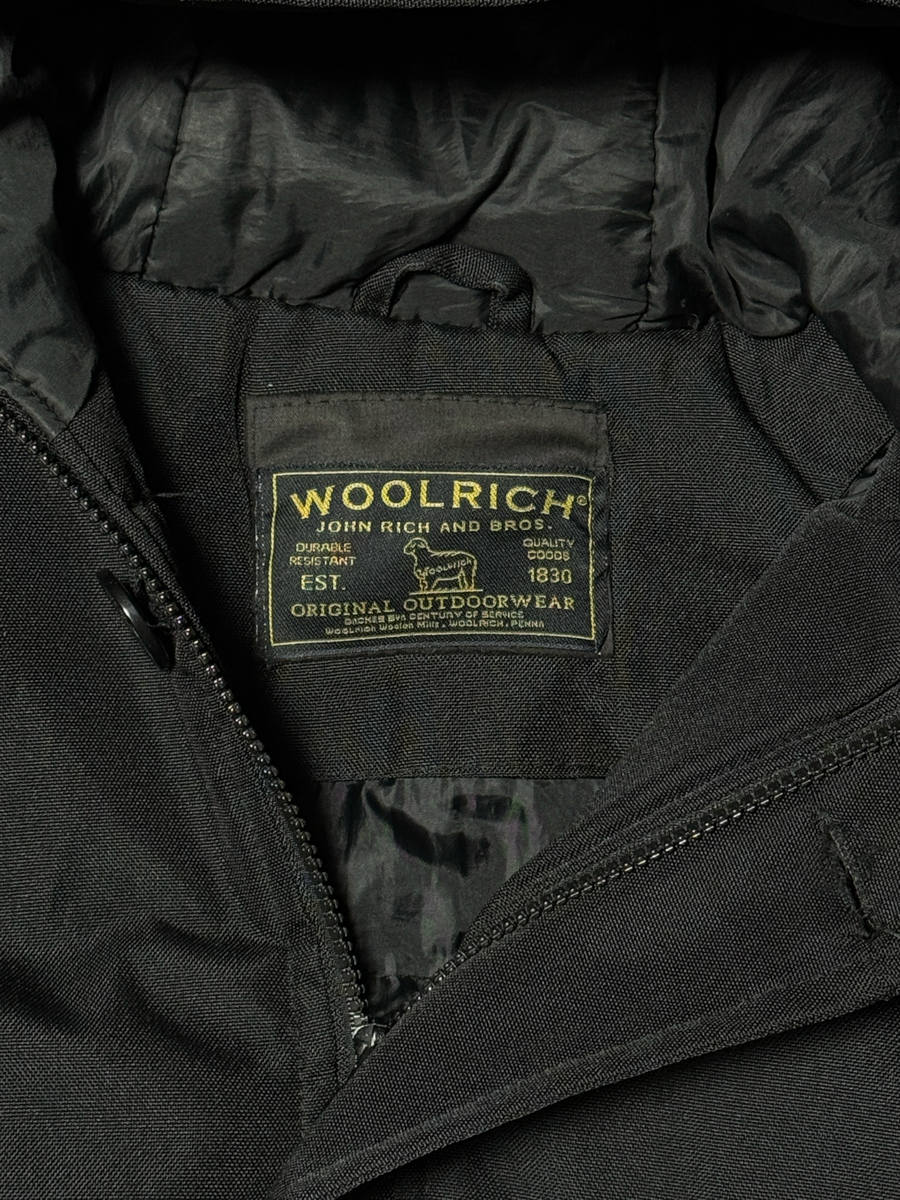 "WOOL RICH" PADDED BOMBER JACKET