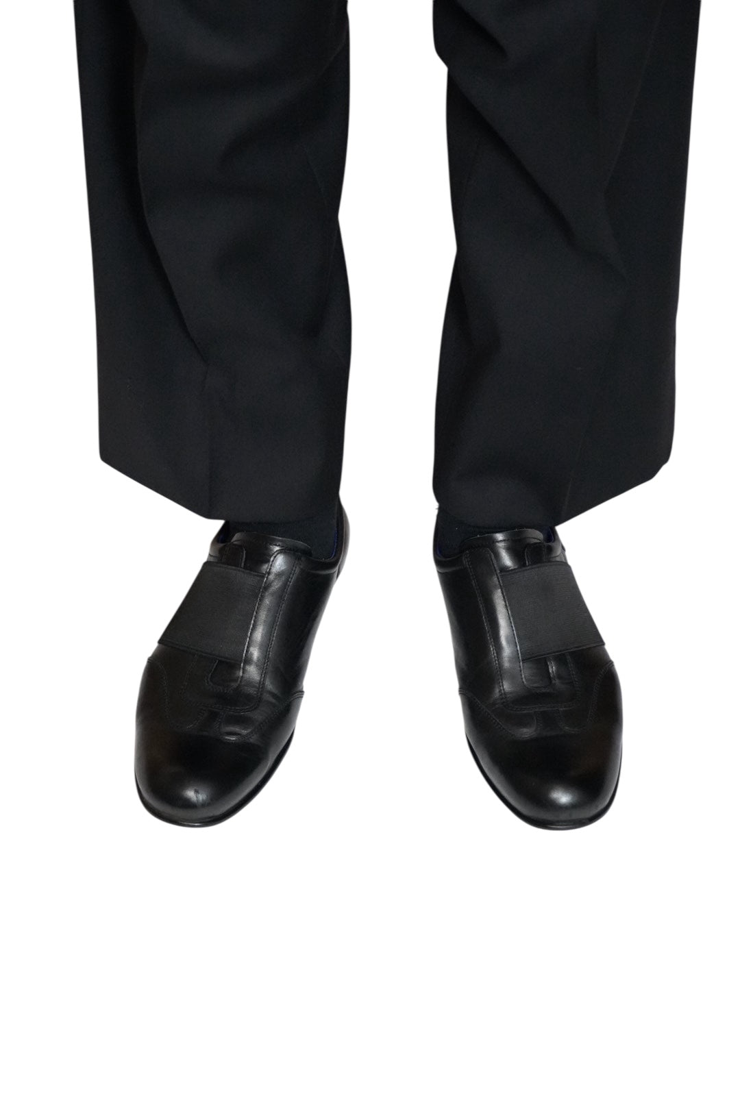 "KENZO" ROUND-TOE LEATHER SLIP-ONS