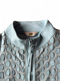 LEATHER MESH DOCKING JACKET