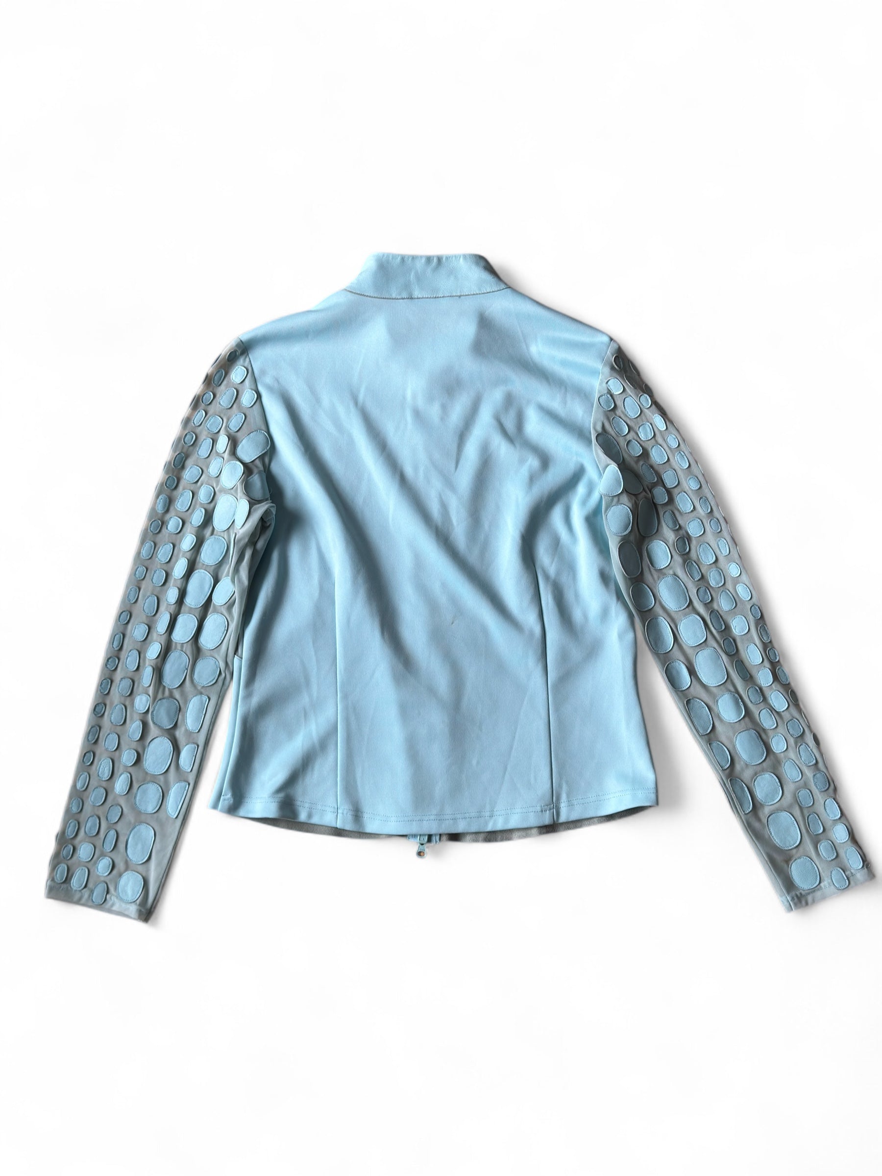 LEATHER MESH DOCKING JACKET