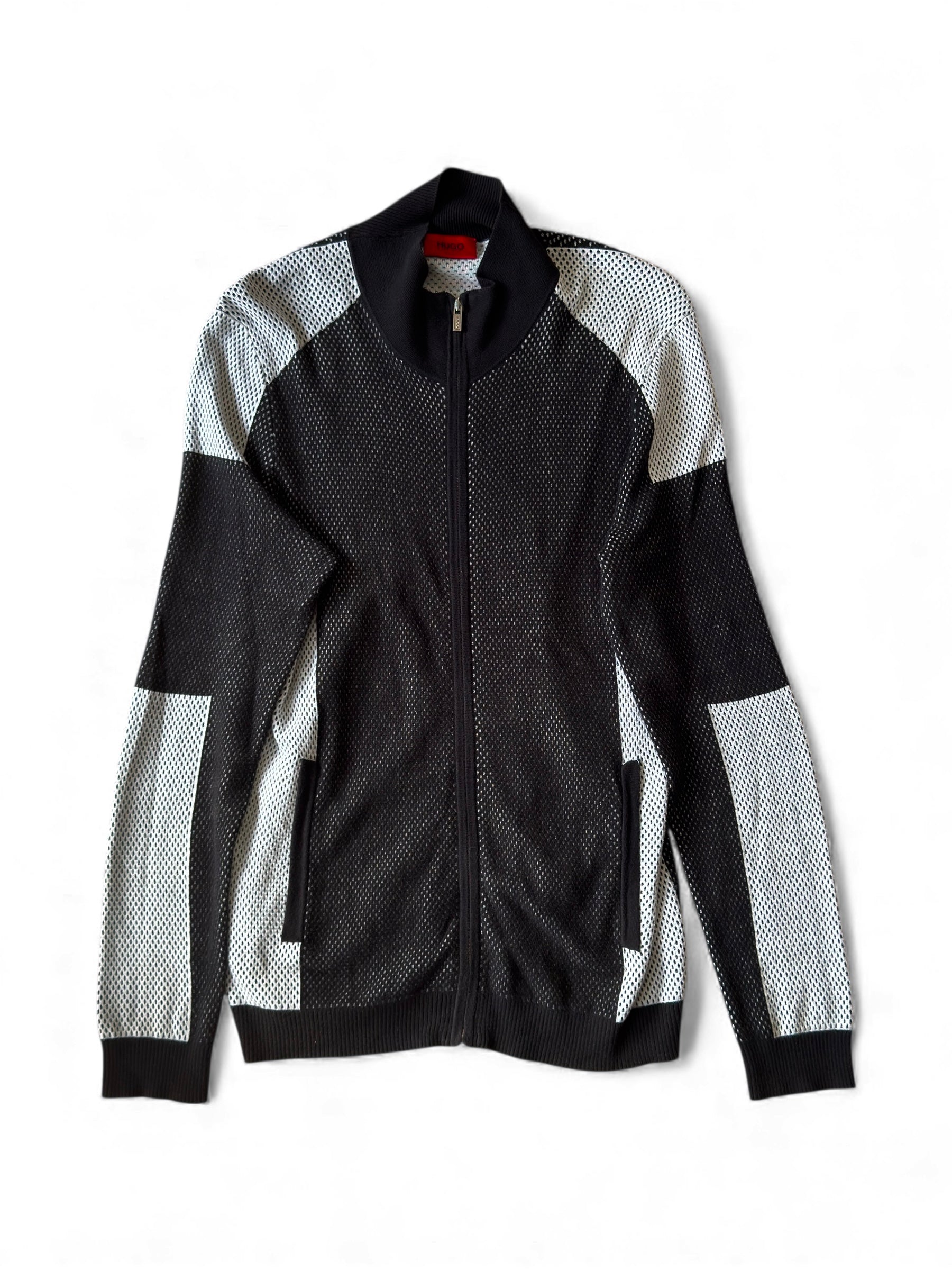 "HUGO BOSS" MESH KNIT JACKET